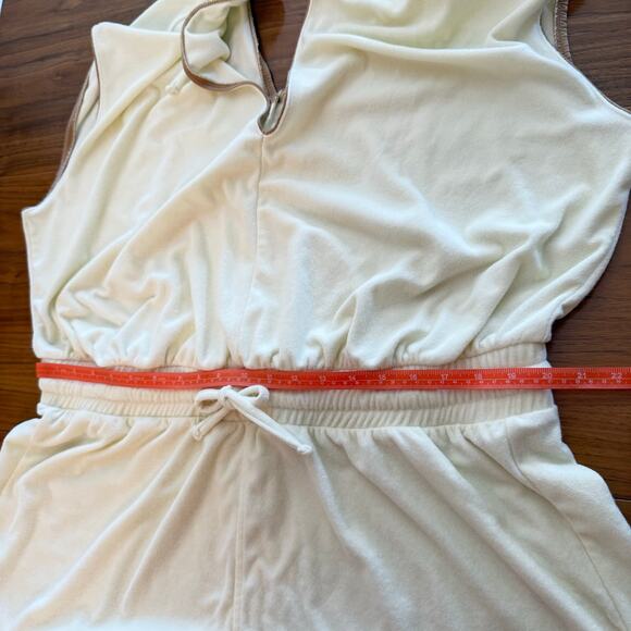 Summersalt Size 2X Terry Romper Shorts Swim Coverup Cream Tan - Picture 8 of 11